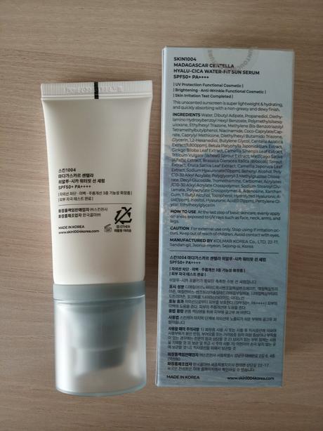 Madagascar centella hyalu-cica water-fit sun serum, 