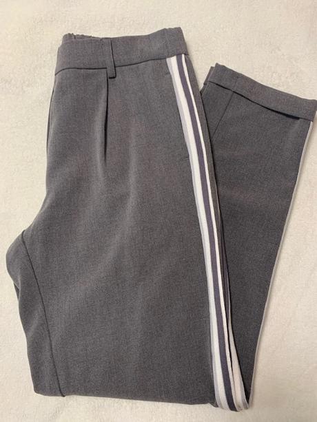 Pohodlné nohavice s lampasmi zn. magenta, m