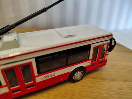 Kovový trolejbus rappa 1/72, na diely, 16 cm, 