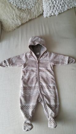 Zimny overal 68 hnedy h&m 4-6 m., h&m,68
