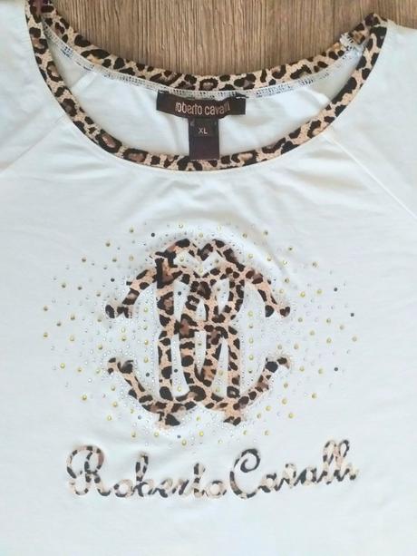 Elastické tričko roberto cavalli, m