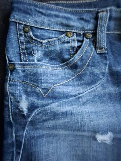 Dámske tmavomodré rifle., 36