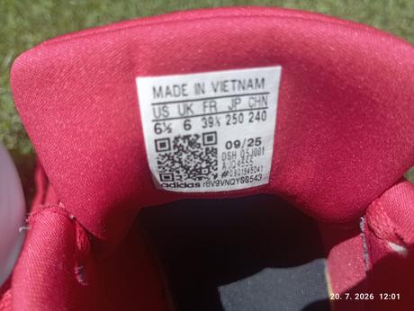 Červené tenisky (už s poštou), adidas,39