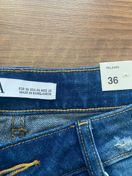 Relaxed rifle nizky pas, zara,36