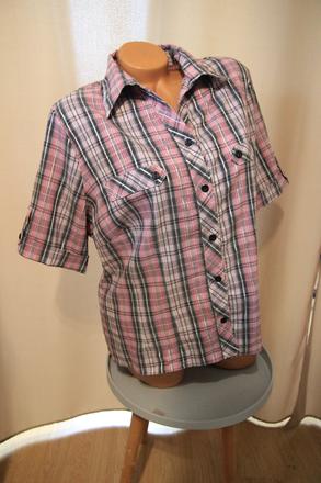 Ružovo čierna košeľa, l/xl, l