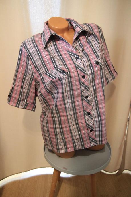 Ružovo čierna košeľa, l/xl, l