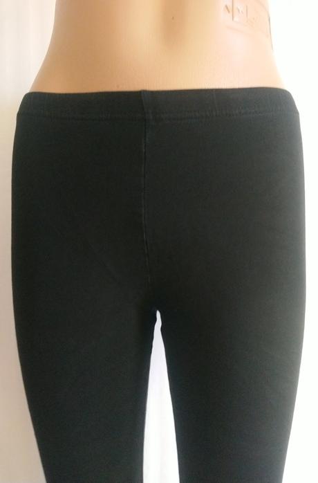 Dámske čierne 3/4 legíny, h&m, m, h&m,m