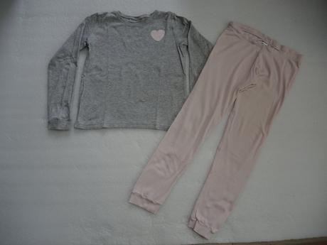Pyžamko so srdiečkom, h&m,134