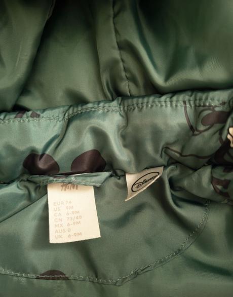 Zimná bunda mickey 74 na 6-9 mesiacov, h&m,74
