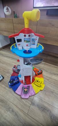 Veža lapková patrola + autá a postavičky, 