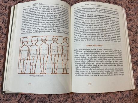 Krásna stará retro kniha péče o dítě švejcar josef, 