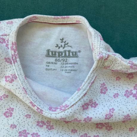 Set triciek s dlhym rukavom, kvietky, lupilu,86