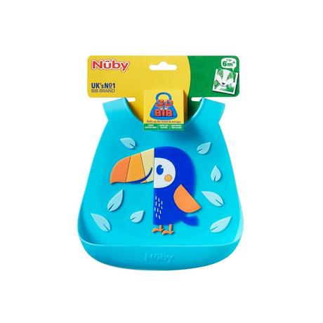 Nuby 3d silikónový podbradník tukan, nuby