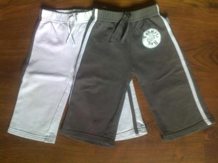 Tepláčky s bočnými pásikmi - cena za 2 ks, okay,74