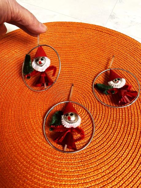 Staré ozdoby na stromček 3 ks, 