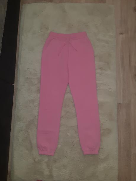 Ružové tepláky, fishbone,xs