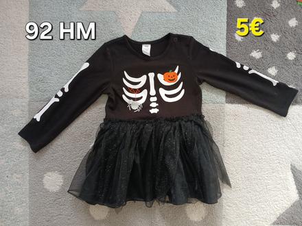 Šaty kostra 92 - halloween - kostým,
