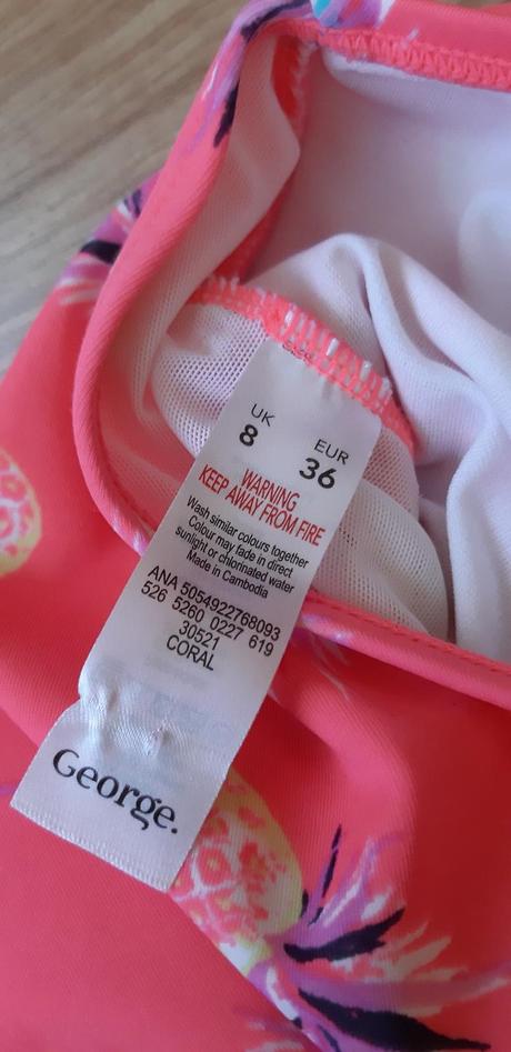 Jednodielné volánové plavky george 36/s, george,s