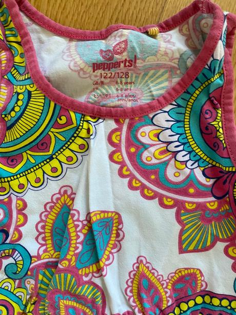 Malo nosene letné šaty, lupilu,128