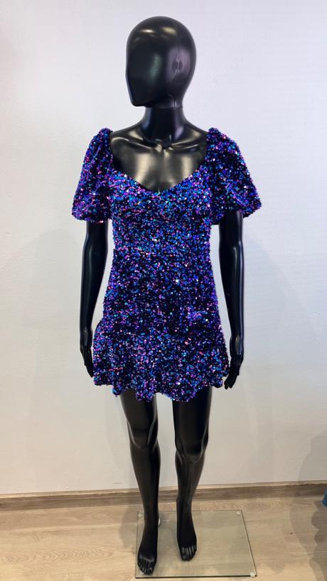 Šaty s flitrami, zara,xs