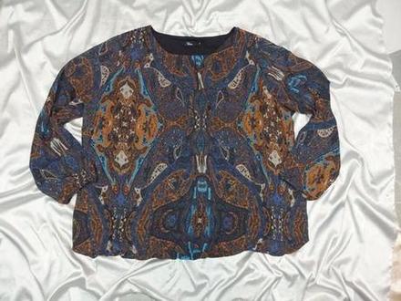 Kvalitná dámska blúzka maxi blue, 52