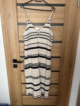 H&m pletené letné šaty, h&m,xxl