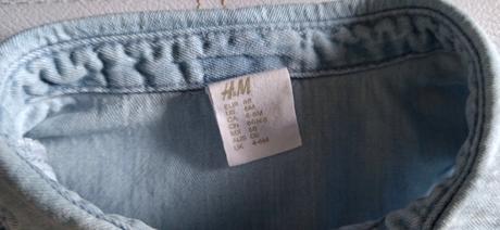 Riflová košeľa h&m, h&m,68