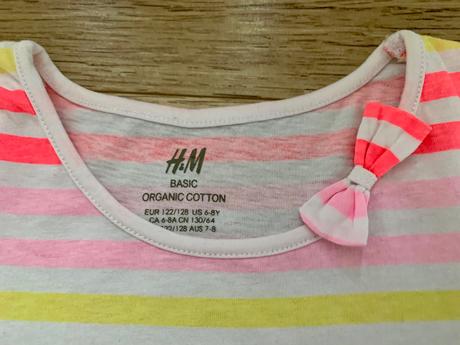 2 x tričko, h&m,122