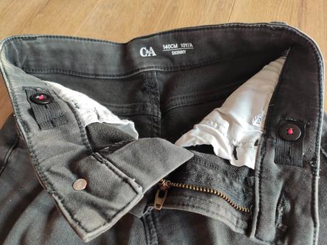 Rifle šedé, veľ. 140 cm, skinny, c&a, c&a,140