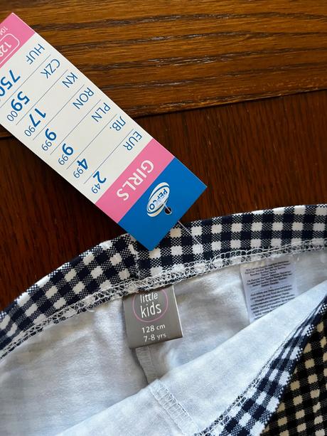 Legínky s kockami so šachovnicovým vzorom, kids,122 / 128