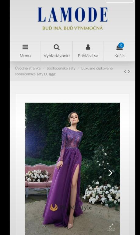 Spoločenské luxusné šaty, xl