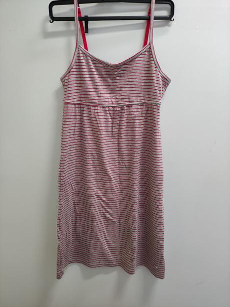 Letné pásikavé upletové šaty, top stav, tchibo,38