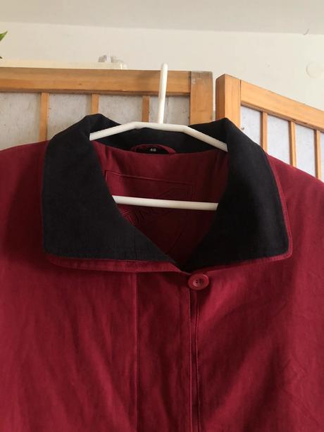 Bordový zimný kabát/ bordový dámsky kabát, zara,46