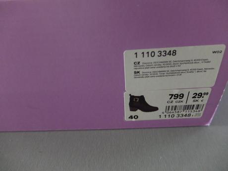 Kotníkové čižm 40, deichmann,40