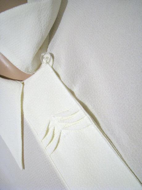 Krémová šifónová blúzka, xl