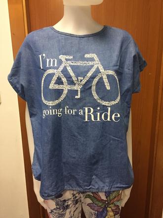 Oversize bavlnené tričko s potlačou, 