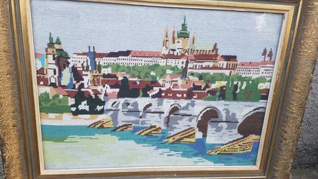 Ručne vyšivani obraz praha, 