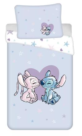 Detské obliečky 140x200 lilo a stitch srdce, šírka (cm): 140,dĺžka (cm): 200