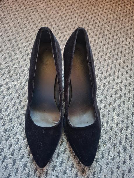 Dámske semišové lodičky, deichmann,41