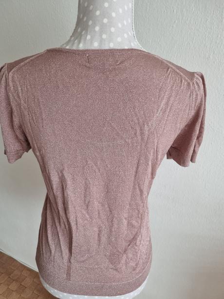 Fialkový pleteninkový top s vláknom burberry m, burberry,m