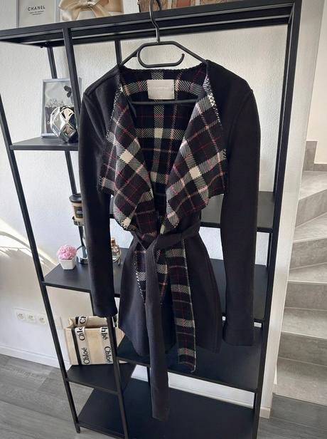 Kabátik s káro podšívkou, gate,xs