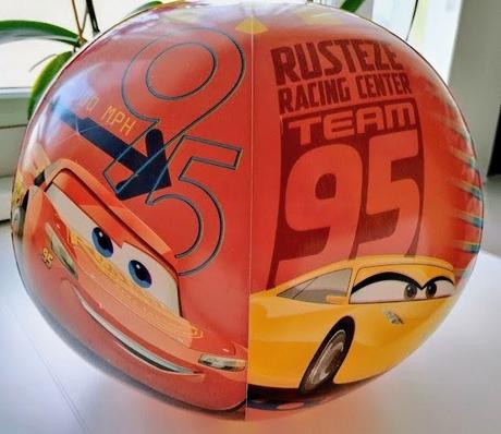 Detská nafukovacia plážová lopta cars 3,