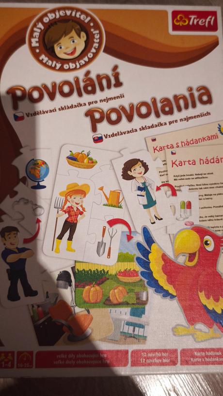 Edukačná hra malý objevitel - povolani, 