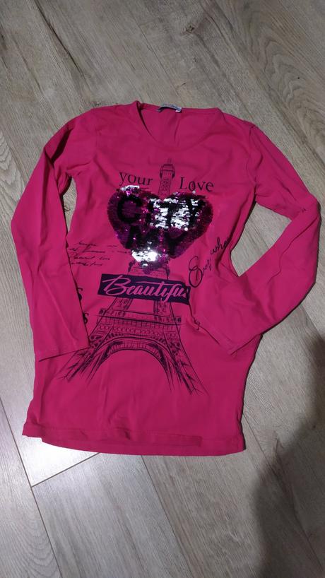 Tričko s flitrami, 152