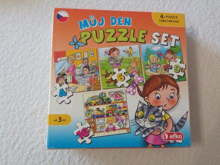 Puzzle set 4v1 môj deň, 
