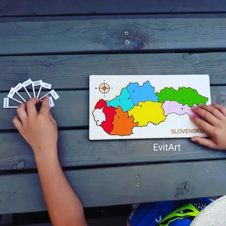 Drevenné puzzle slovensko, 