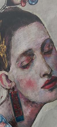 Autorské smaltované náušnice, 