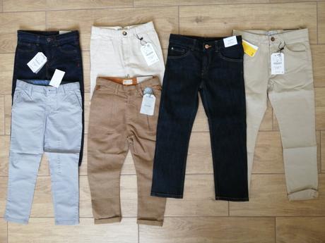 6x nohavice zara (nenosené), zara,110 / 116 / 122 / 128