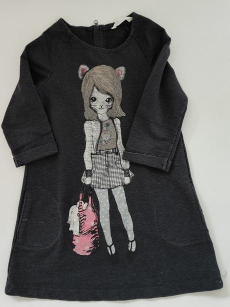 Mikinové šaty, h&m,122