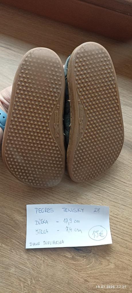 Pegres tenisky barefoot, pegres,27